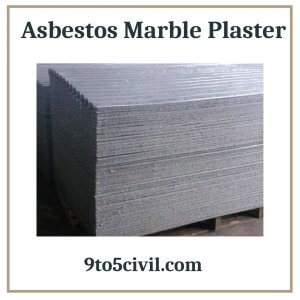 Asbestos Marble Plaster