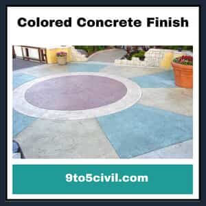 Colored Concrete Finish