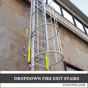 Dropdown Fire Exit Stairs