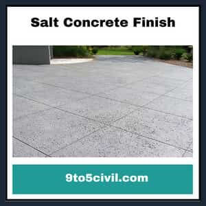Salt Concrete Finish