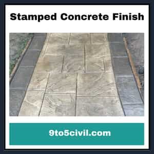 Stamped Concrete Finish