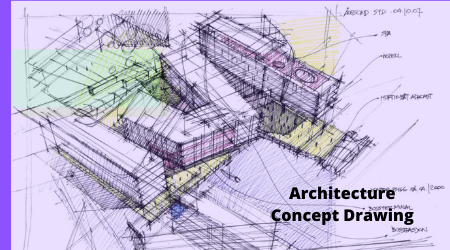 architectural concept drawing