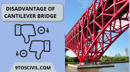 DISADVANTAGE OF CANTILEVER BRIDGE