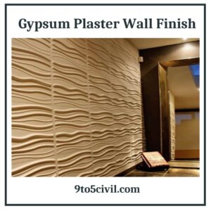 Gypsum Plaster Wall Finish