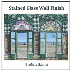Stained Glass Wall Finish