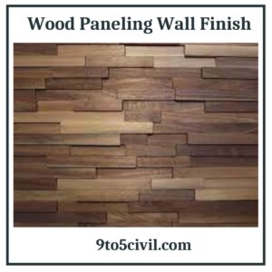 Wood Paneling Wall Finish