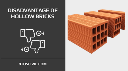 Disadvantage of Hollow Bricks