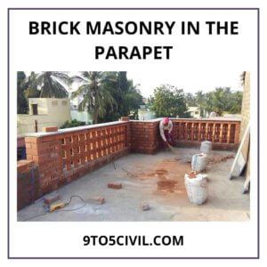 Brick Masonry in the Parapet