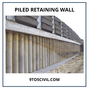 Piled Retaining Wall