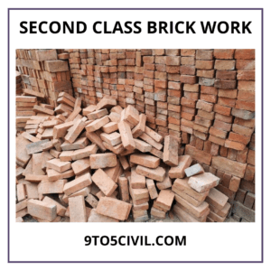 Second Class Brick Work