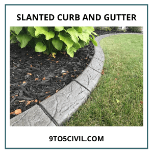 Slanted Curb and Gutter