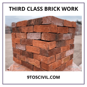Third Class Brick Work
