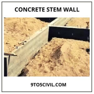 Concrete Stem Wall 