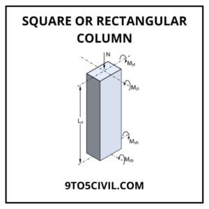 Square or Rectangular Column 