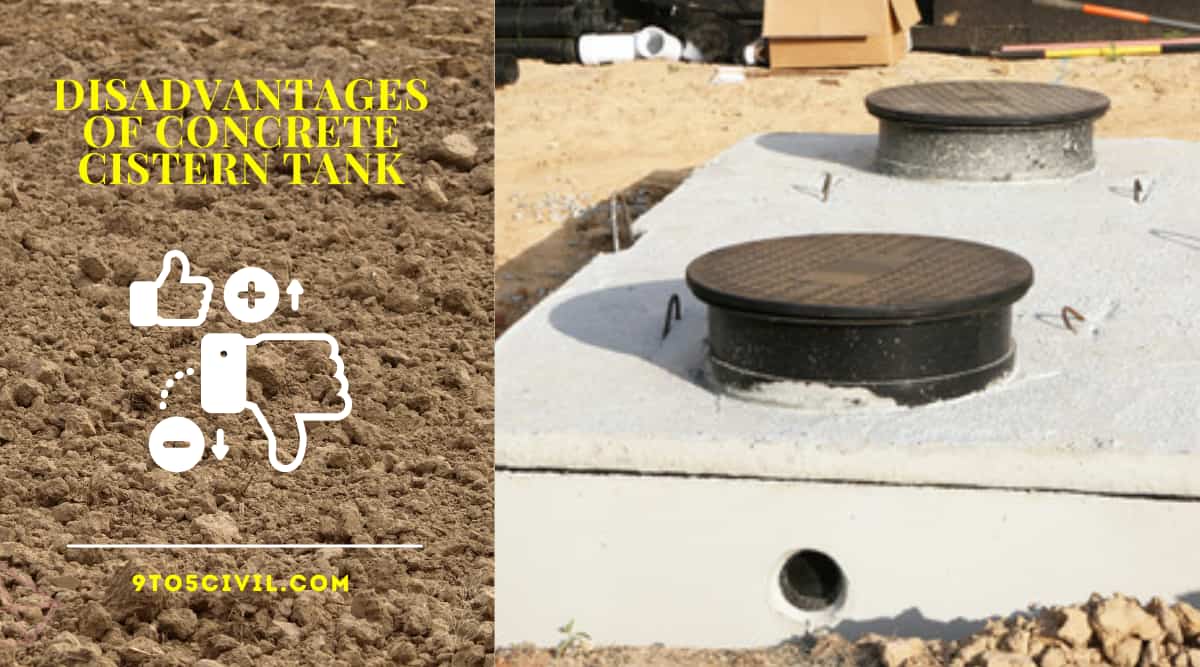 Disadvantages of Concrete Cistern Tank 