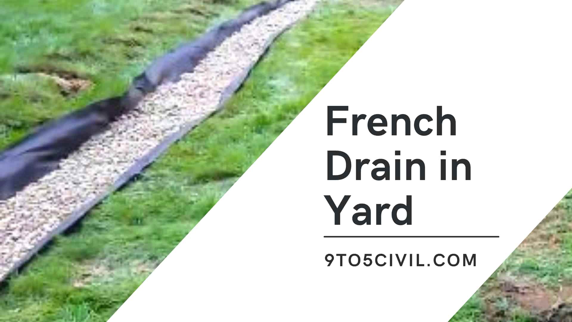 French Drain in Yard 