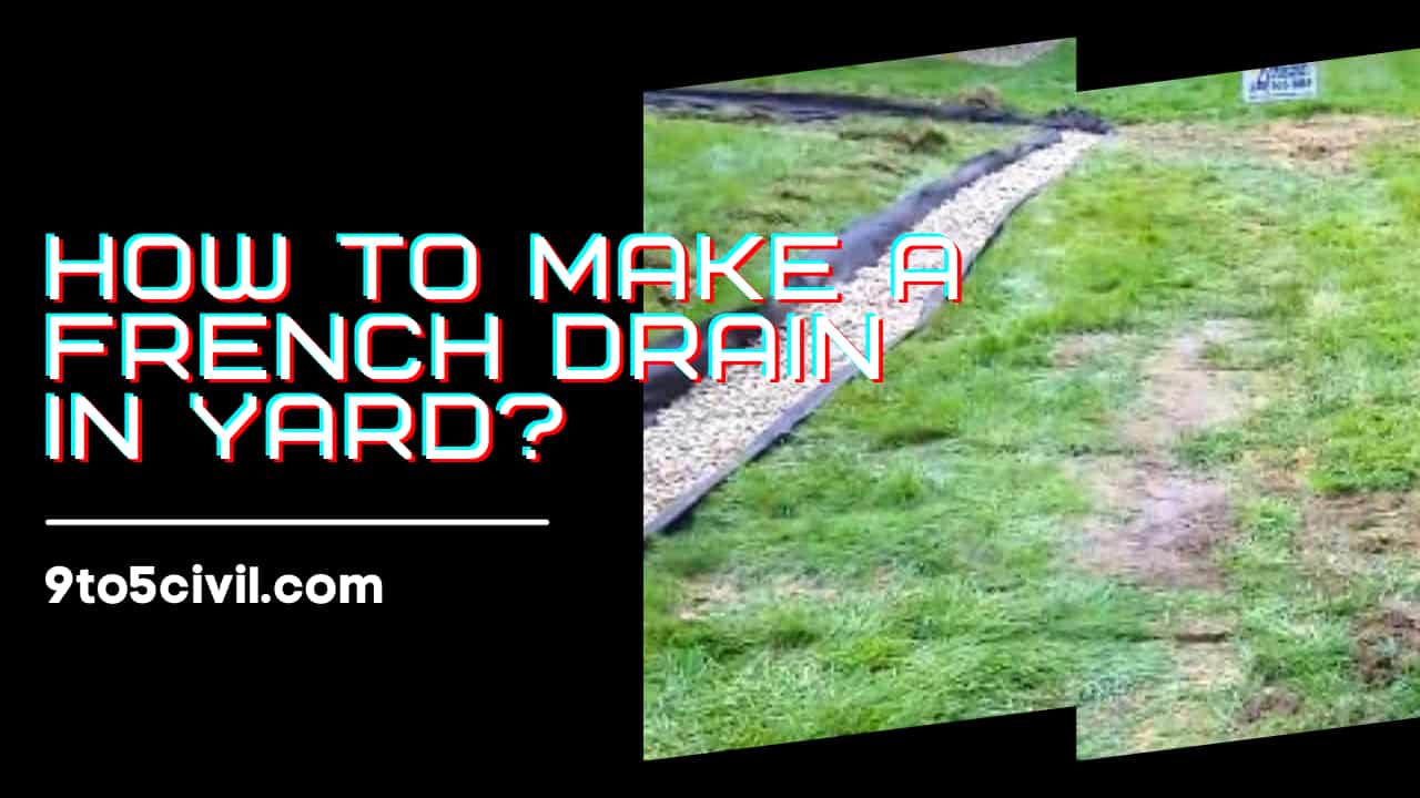 How to Make a French Drain in Yard