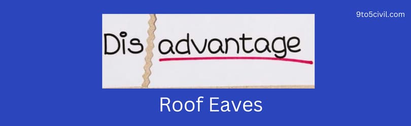 Disadvantages of Roof Eaves