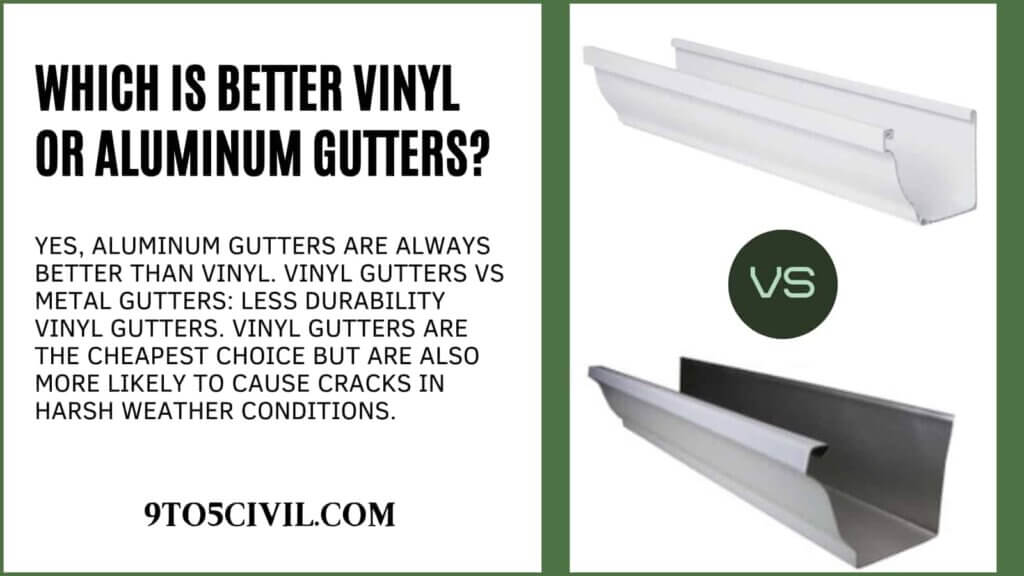 Which Is Better Vinyl or Aluminum Gutters