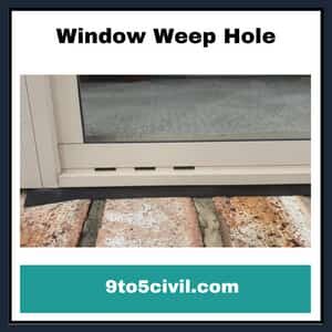 Window Weep Hole 