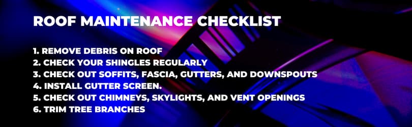 Roof Maintenance Checklist