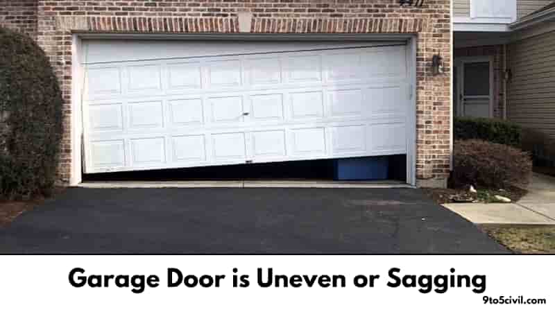 Garage Door is Uneven or Sagging