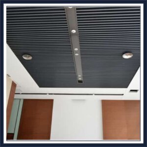 Corrugated Metal Drop Ceiling 