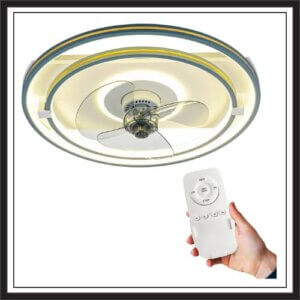 VYROL Flush Mount Ceiling Fan Light