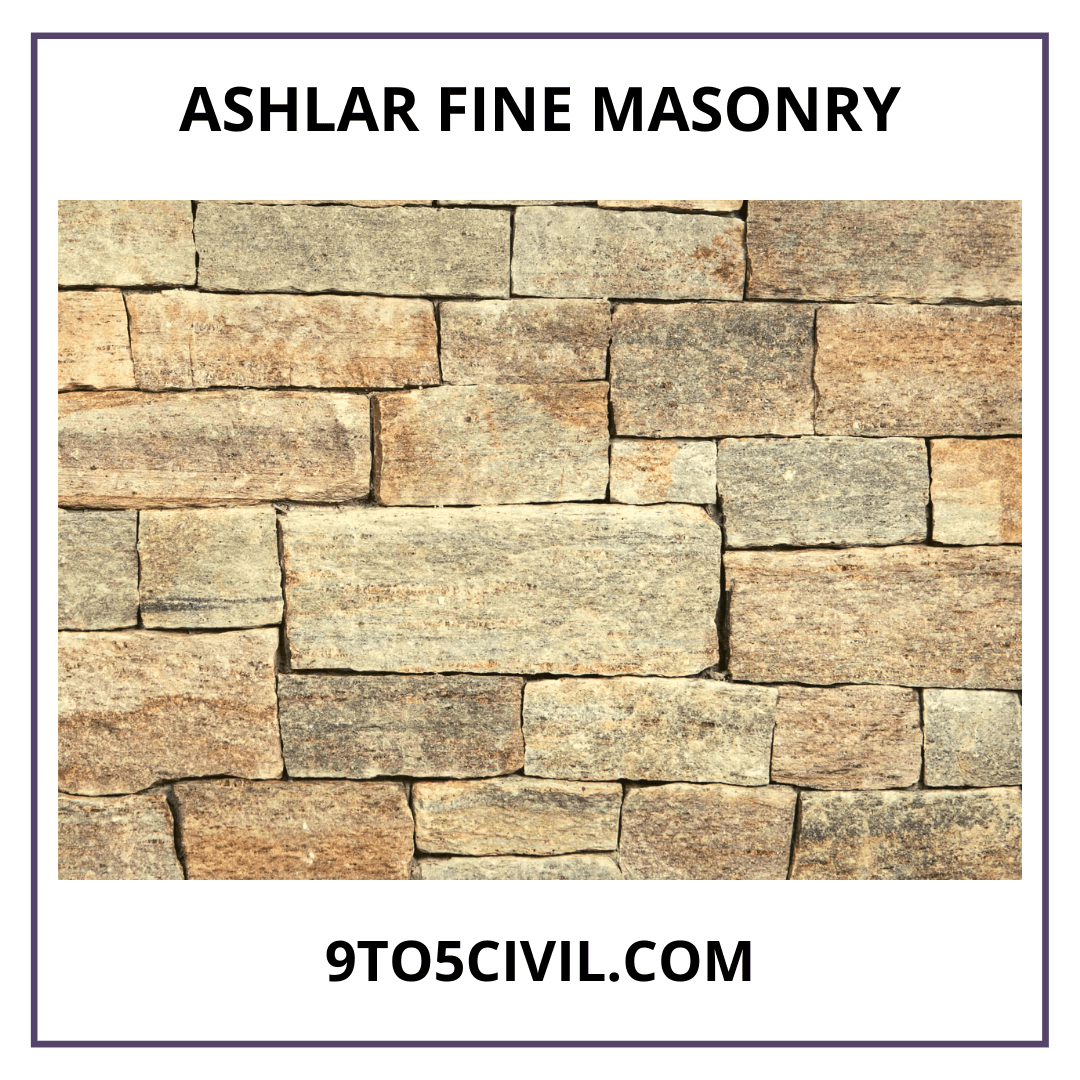 Stone Masonry Types Of Stone Masonry