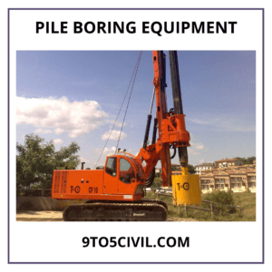 Pile Boring Equipment