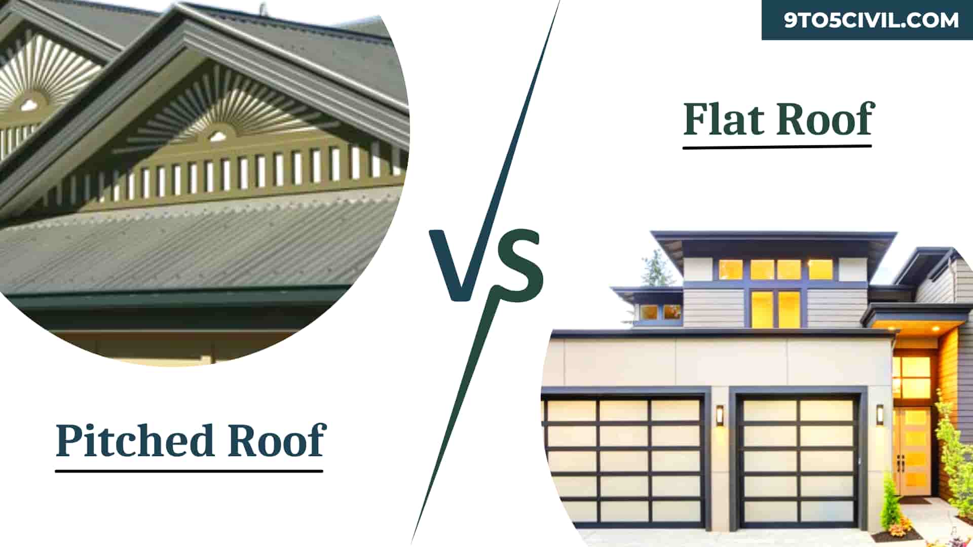 Flat roof Vs Pitched roof